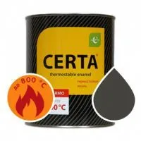 Эмаль термостойкая Certa, 0,8кг до +800°С Черная